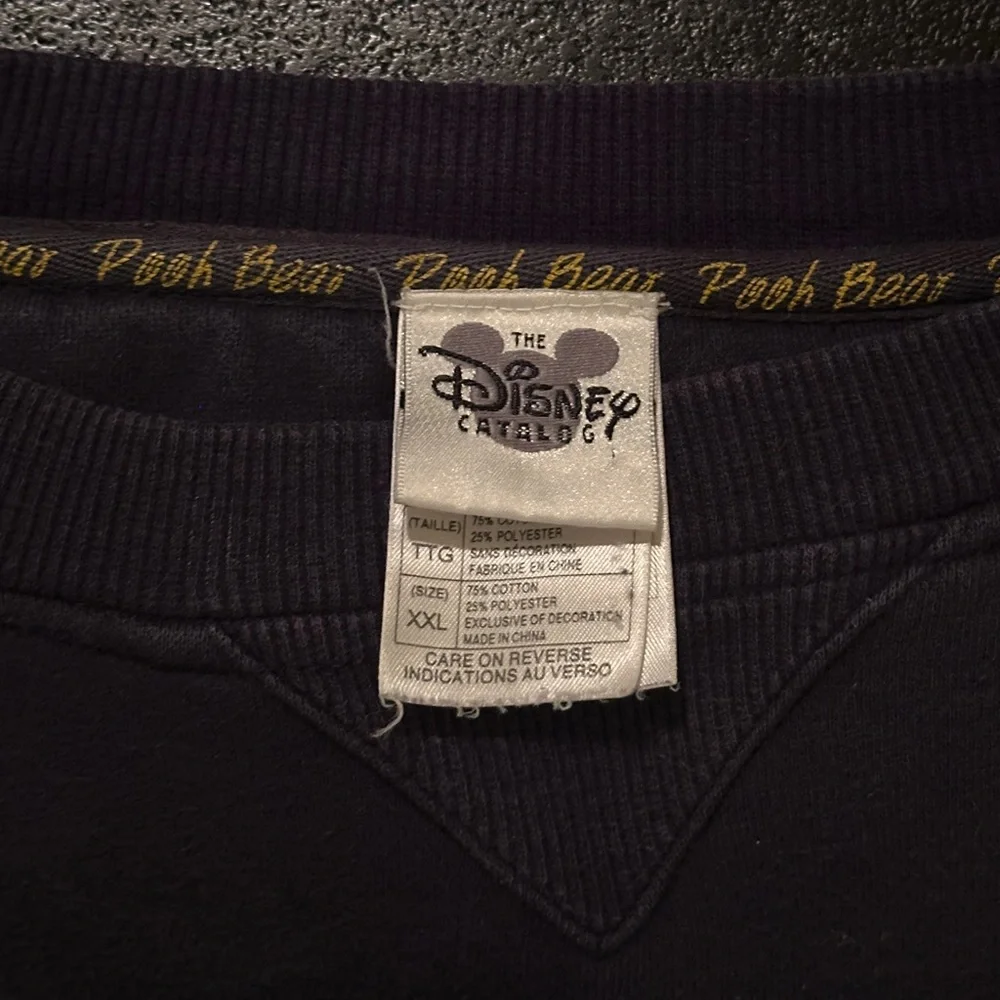 Vintage Disney Navy Pooh Bear Crewneck Womens - Picture 2 of 5